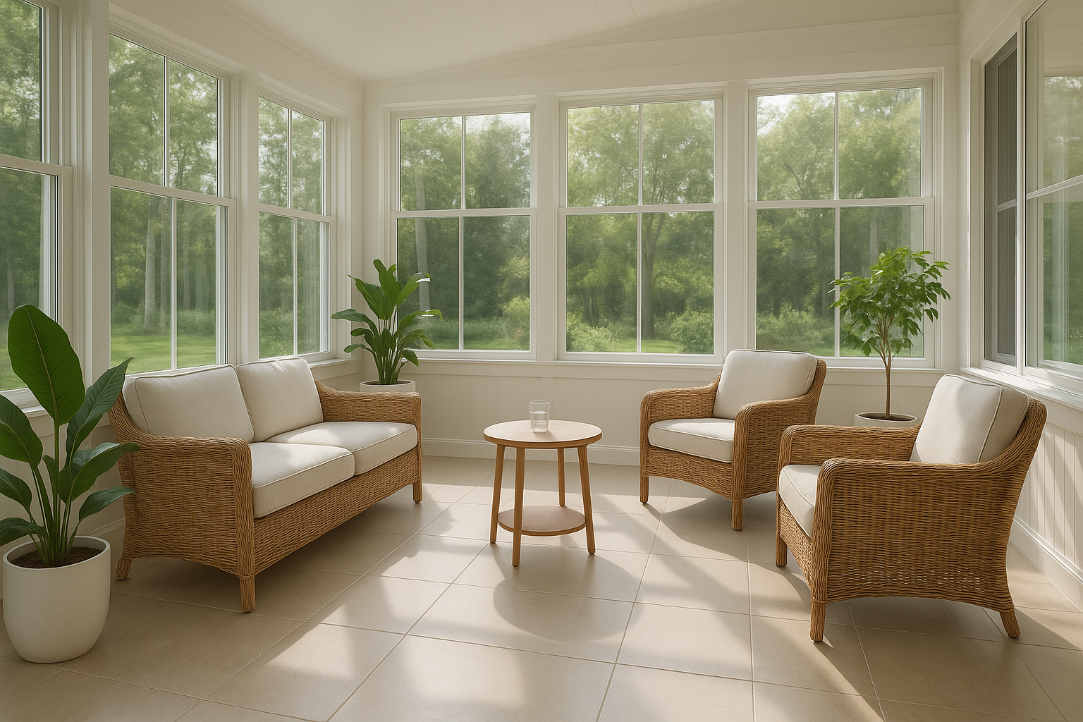 Clean sunroom